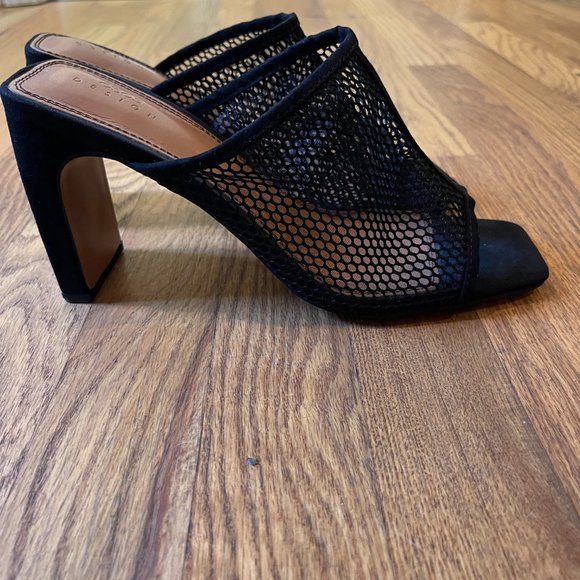 Wisteria Mesh Heeled Mules - Picture 1 of 5